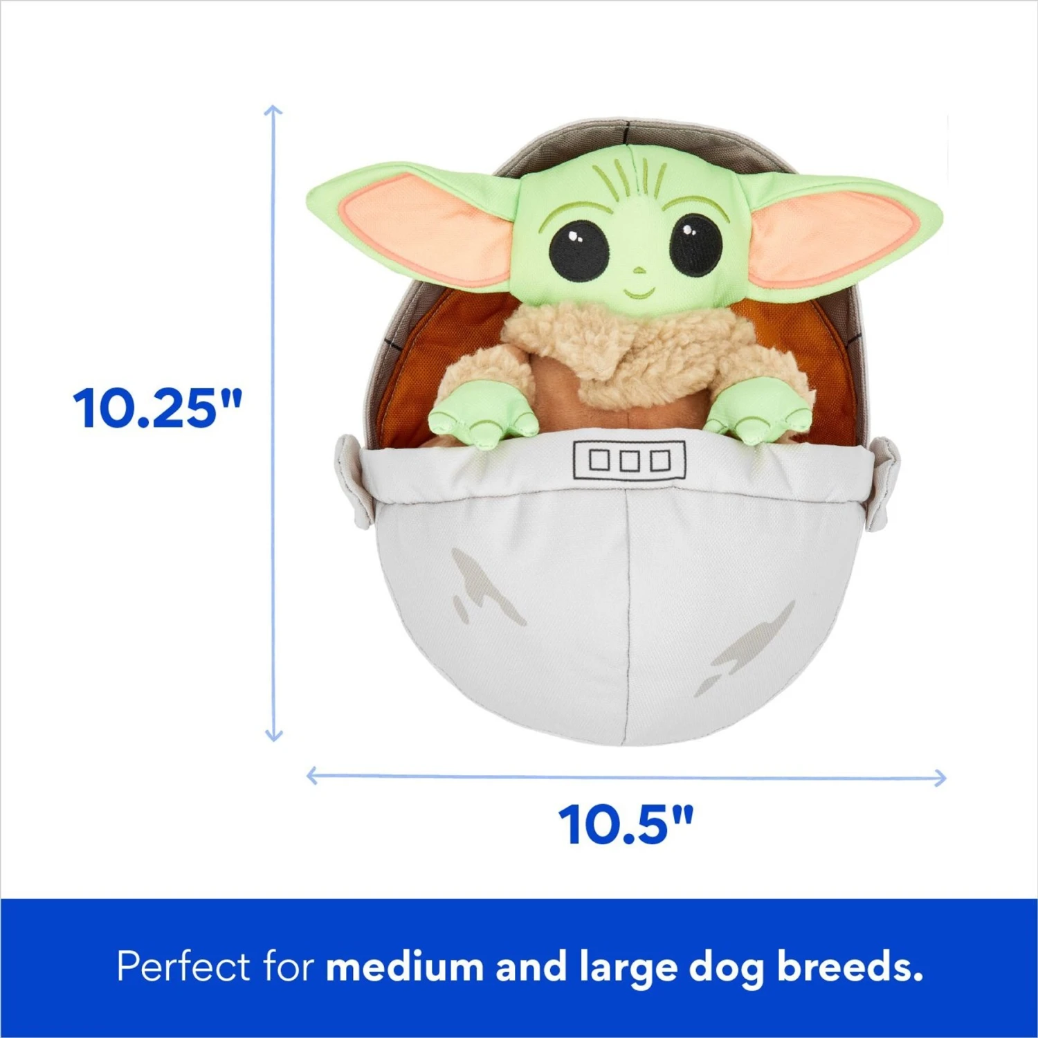 STAR WARS THE MANDALORIAN GROGU Ballistic Nylon Plush Squeaky Dog Toy 4 STAR WARS THE MANDALORIAN GROGU Ballistic Nylon Plush Squeaky Dog Toy - Image 2