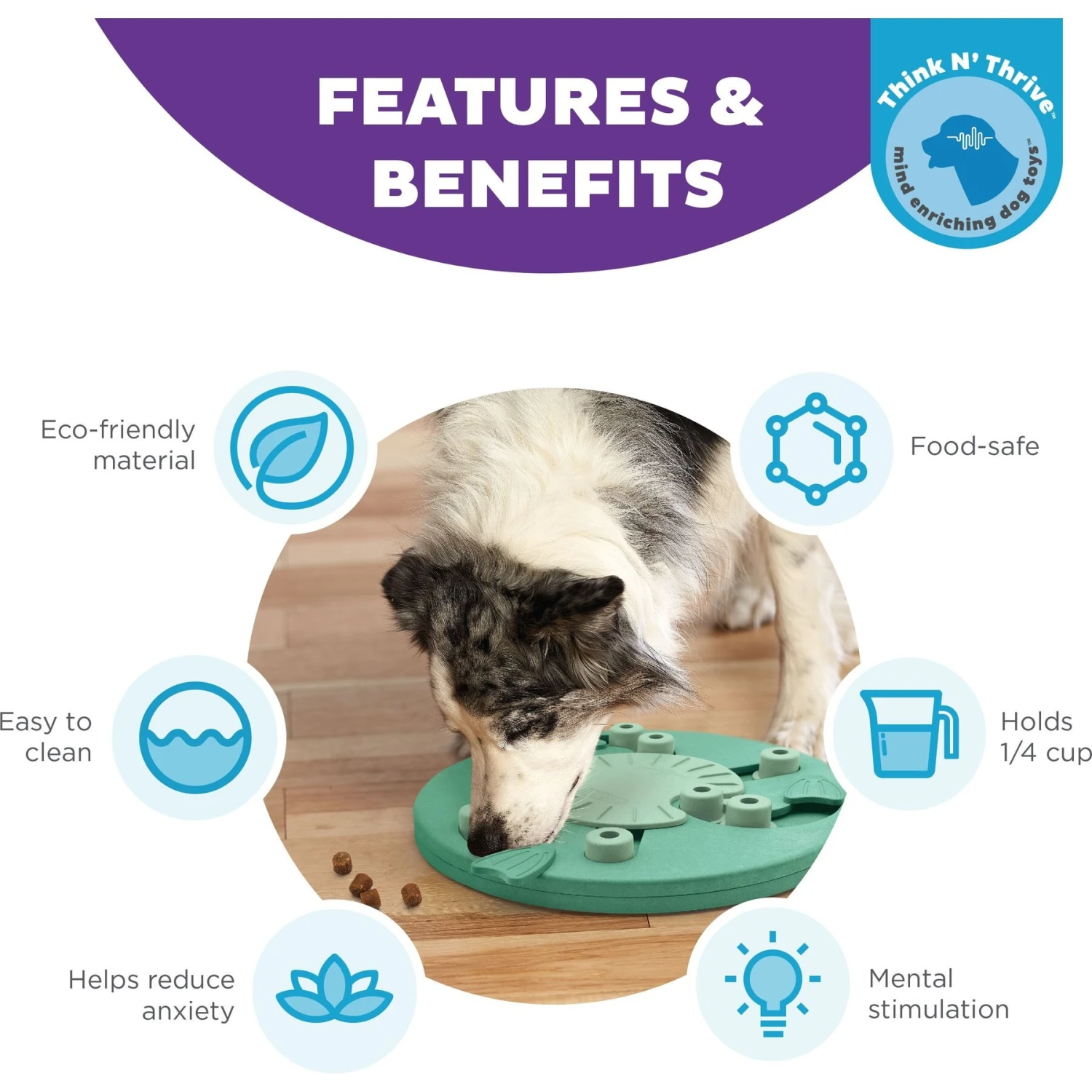 Nina Ottosson By Outward Hound Dog Worker Green Interactive Treat Puzzle Dog Toy 4 Nina Ottosson By Outward Hound Dog Worker Green Interactive Treat Puzzle Dog Toy - Image 2