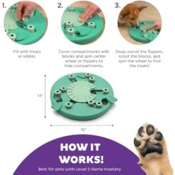 Nina Ottosson By Outward Hound Dog Worker Green Interactive Treat Puzzle Dog Toy 12 Nina Ottosson By Outward Hound Dog Worker Green Interactive Treat Puzzle Dog Toy -Pet Dog Toys 226722 PT2. AC SS1800 V1694286651