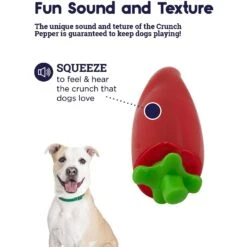 Petstages Crunch Veggie Pepper Tough Dog Chew Toy 11 Petstages Crunch Veggie Pepper Tough Dog Chew Toy -Pet Dog Toys 227079 PT2. AC SS1800 V1636498280