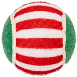 Frisco Holiday Wreath Fetch Squeaky Tennis Ball Dog Toy -Pet Dog Toys 233189 PT2. AC SS1800 V1665759769