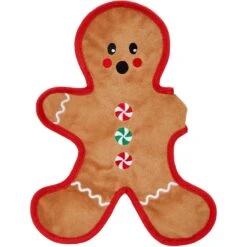 Frisco Holiday Gingerbread Man Flat Plush Squeaky Dog Toy 11 Frisco Holiday Gingerbread Man Flat Plush Squeaky Dog Toy -Pet Dog Toys 233241 PT3. AC SS1800 V1600872370