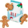 Frisco Holiday Milk & Gingerbread Cookies Hide & Seek Puzzle Plush Squeaky Dog Toy -Pet Dog Toys 233262 MAIN. AC SS1800 V1694814415