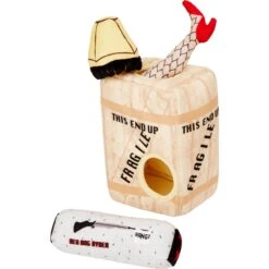 Frisco Holiday Fragile Box Hide & Seek Puzzle Plush Squeaky Dog Toy -Pet Dog Toys 233274 PT3. AC SS1800 V1600882257