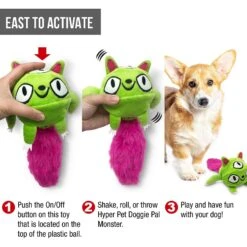 Hyper Pet Monster Pal Interactive Plush Dog Toy 14 Hyper Pet Monster Pal Interactive Plush Dog Toy -Pet Dog Toys 258940 PT5. AC SS1800 V1605826921