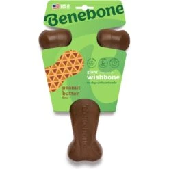 Benebone Wishbone Peanut Butter Flavor Chew Dog Toy -Pet Dog Toys 265102 PT2. AC SS1800 V1702329563