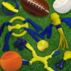 Nylabone Power Play Tug-a-Ball 2-in-1 Ball & Tug Dog Toy -Pet Dog Toys 278156 PT2. AC SS1800 V1614812550