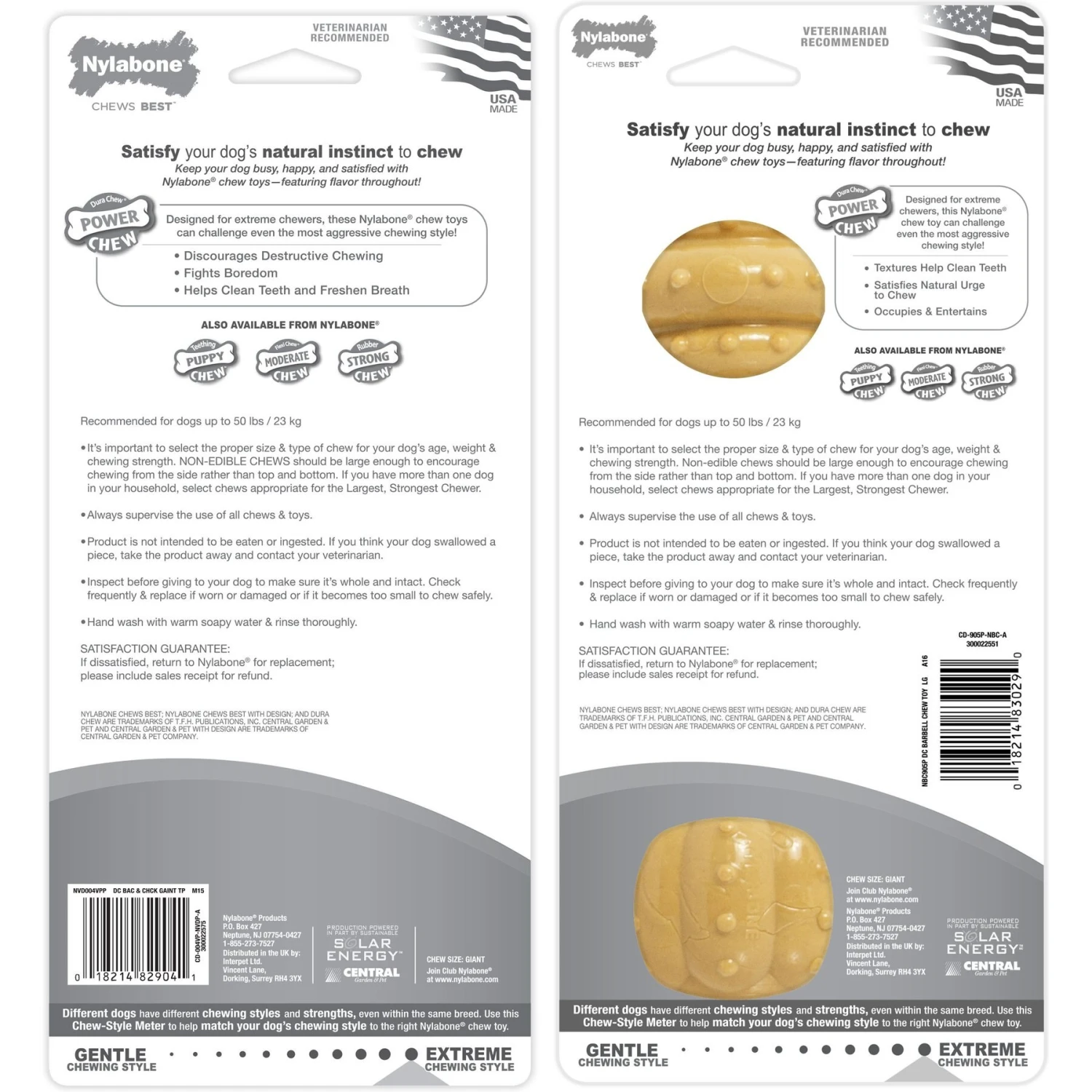 Nylabone Power Chew Nylon Dog Bones Bundle Chicken, Bacon & Peanut Butter 10 Nylabone Power Chew Nylon Dog Bones Bundle Chicken, Bacon & Peanut Butter - Image 8