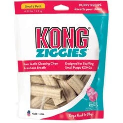 KONG Puppy Activity Ball Dog Toy, Color Varies & KONG Stuff'N Puppy Ziggies Dog Treats -Pet Dog Toys 298188 PT5. AC SS1800 V1621301273