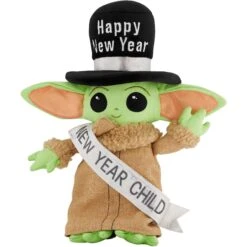 STAR WARS New Year's Eve THE MANDALORIAN GROGU Ballistic Nylon Plush Squeaky Dog Toy