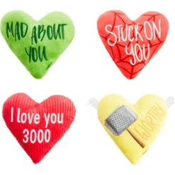 Marvel 's Valentine Candy Heart Heroes Plush Squeaky Dog Toy 8 Marvel 's Valentine Candy Heart Heroes Plush Squeaky Dog Toy -Pet Dog Toys 299000 PT2. AC SS1800 V1639418492