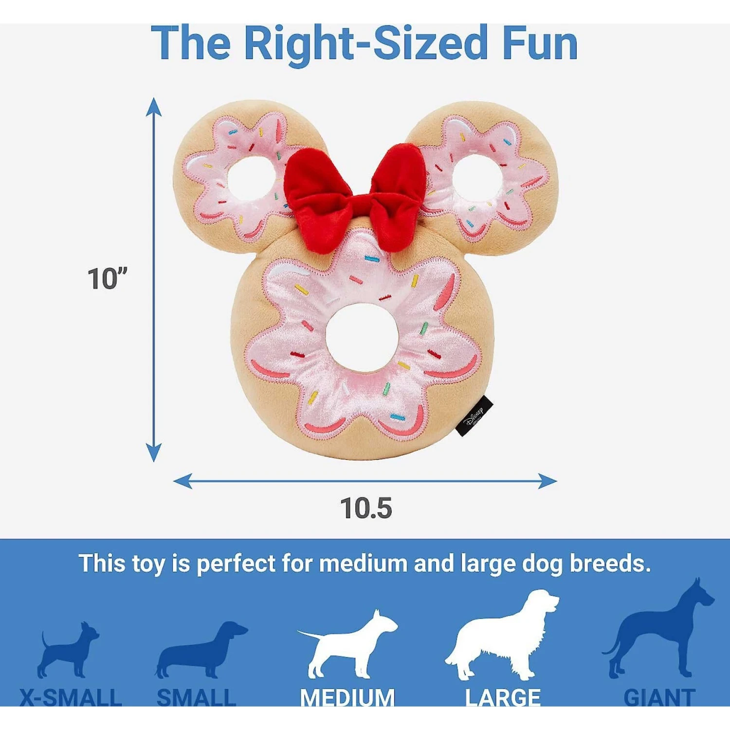 Disney Mickey Mouse Donut Plush Squeaky Dog Toy & Disney Minnie Mouse Donut Plush Squeaky Dog Toy 8 Disney Mickey Mouse Donut Plush Squeaky Dog Toy & Disney Minnie Mouse Donut Plush Squeaky Dog Toy - Image 6