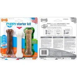 Nylabone Puppy Starter Kit With Chew Toys, Teething Kit & Chew Treat -Pet Dog Toys 304155 PT8. AC SS1800 V1693419625