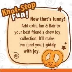 Nylabone Power Chew Pretzel Dog Toy Bacon & Peanut Butter -Pet Dog Toys 304157 PT3. AC SS1800 V1679679297