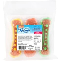 Hartz Chew 'n Clean Dental Duo Dog Treat & Chew Toy -Pet Dog Toys 309665 PT6. AC SS1800 V1667520257