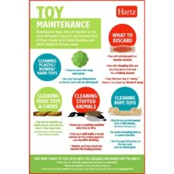 Hartz Chew 'n Clean Dental Duo Dog Treat & Chew Toy -Pet Dog Toys 309665 PT8. AC SS1800 V1633125716