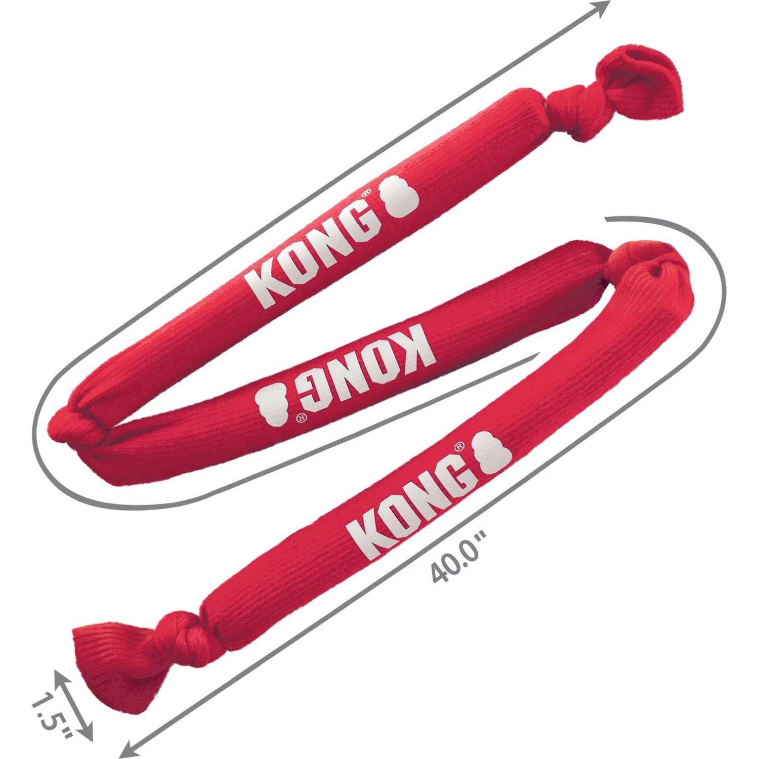 KONG Signature Crunch Rope Triple Dog Toy 4 KONG Signature Crunch Rope Triple Dog Toy - Image 2