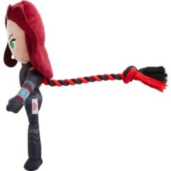 Marvel 's Black Widow Plush With Rope Squeaky Dog Toy -Pet Dog Toys 316404 PT2. AC SS1800 V1645205849