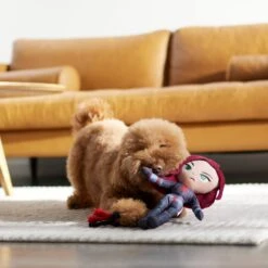 Marvel 's Black Widow Plush With Rope Squeaky Dog Toy -Pet Dog Toys 316404 PT3. AC SS1800 V1645205754