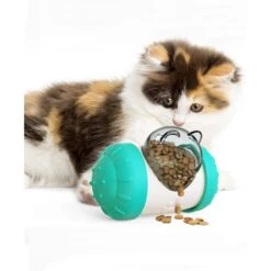Hanamya Interactive Balanced Rotating Dispensing Dog & Cat Toy -Pet Dog Toys 318119 PT8. AC SS1800 V1636673499