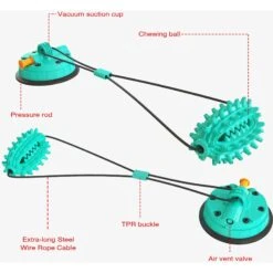 Hanamya Toothbrush Dog Chew Toy With Suction Cup, 2 Count 13 Hanamya Toothbrush Dog Chew Toy With Suction Cup, 2 Count -Pet Dog Toys 318126 PT2. AC SS1800 V1694286712