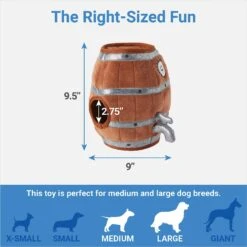 Frisco Beer & Keg Plush Squeaky Dog Toy, 4 Count 8 Frisco Beer & Keg Plush Squeaky Dog Toy, 4 Count -Pet Dog Toys 327047 PT2. AC SS1800 V1648563981