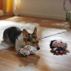 Disney Halloween Villains Cruella De Vil & Dalmatian Plush Squeaky Dog Toy -Pet Dog Toys 344467 PT3. AC SS1800 V1657657086