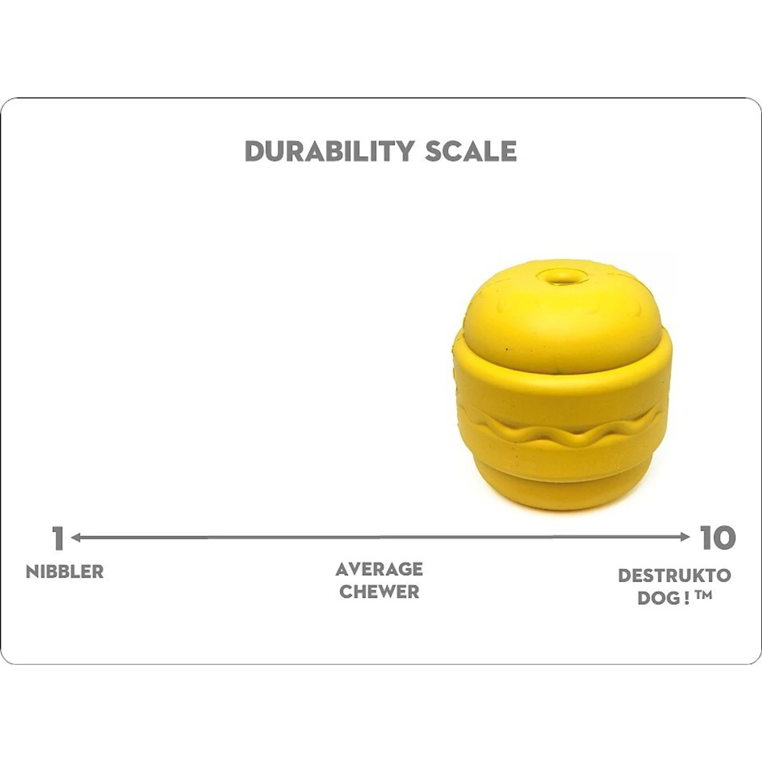 SodaPup Hamburger Rubber Treat Dispenser Dog Toy 7 SodaPup Hamburger Rubber Treat Dispenser Dog Toy - Image 5