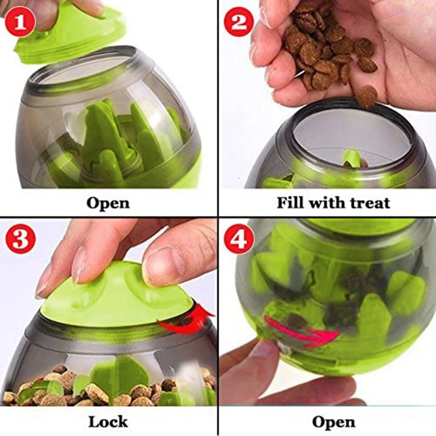 SunGrow Boredom & Separation Anxiety Relief Stimulation Treat Dispensing Cat & Dog Toy 7 SunGrow Boredom & Separation Anxiety Relief Stimulation Treat Dispensing Cat & Dog Toy - Image 5