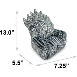 Buckle-Down Game Of Thrones The Iron Throne Seat Dog Plush Squeaker Toy -Pet Dog Toys 357427 PT3. AC SS1800 V1649935007