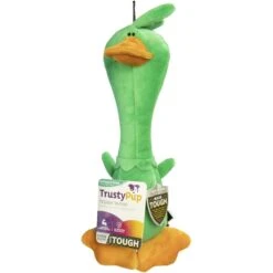TrustyPup Long Neck Duck Dog Toy, Green, Large -Pet Dog Toys 362810 PT5. AC SS1800 V1642643190