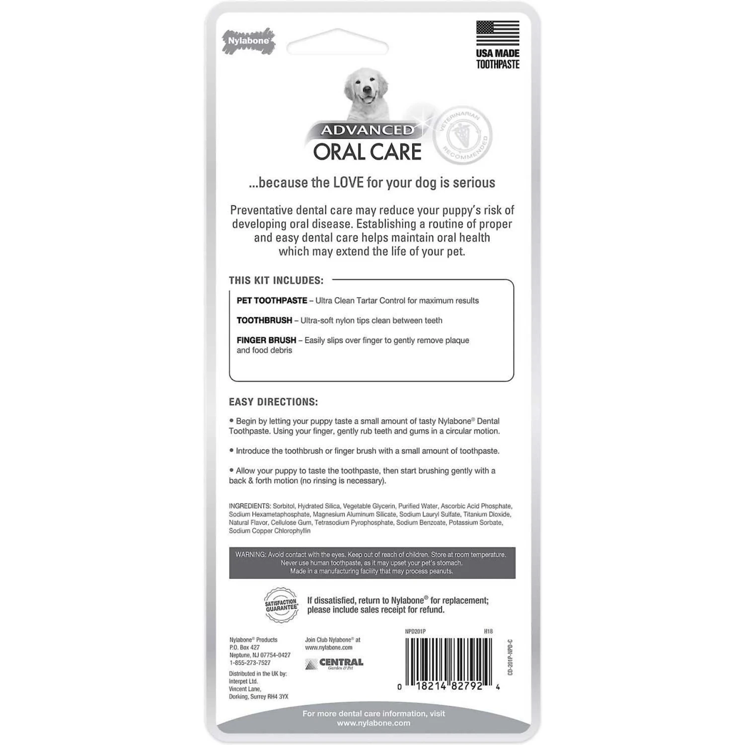 Nylabone Advanced Oral Care Original Flavor Puppy Dental Kit & Nylabone Puppy Pacifier Teething Toy Chew Teething Pacifier Bacon 5 Nylabone Advanced Oral Care Original Flavor Puppy Dental Kit & Nylabone Puppy Pacifier Teething Toy Chew Teething Pacifier Bacon - Image 3