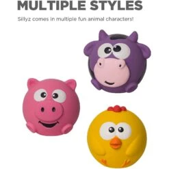 Outward Hound Sillyz Chick Latex Rubber Squeaky Ball Dog Toy -Pet Dog Toys 368196 PT3. AC SS1800 V1644531748