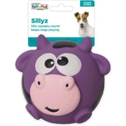 Outward Hound Sillyz Cow Latex Rubber Squeaky Ball Dog Toy -Pet Dog Toys 368198 PT5. AC SS1800 V1644529043