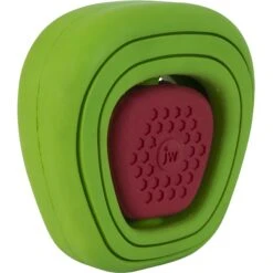 JW Pet Apple Core Chew-Ee Dog Toy, Green/Red -Pet Dog Toys 369084 PT4. AC SS1800 V1646700507