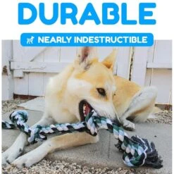 Pacific Pups Rescue Knotted Rope Tug Dog Toy, Blue, X-Large -Pet Dog Toys 532310 PT2. AC SS1800 V1657658630