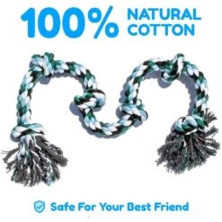 Pacific Pups Rescue Knotted Rope Tug Dog Toy, Blue, X-Large -Pet Dog Toys 532310 PT4. AC SS1800 V1657658630