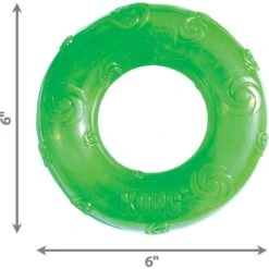 KONG Squeezz Ring Dog Toy, Color Varies -Pet Dog Toys 53399 PT2. AC SS1800 V1603129602