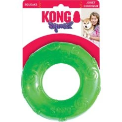 KONG Squeezz Ring Dog Toy, Color Varies -Pet Dog Toys 53399 PT3. AC SS1800 V1603167391