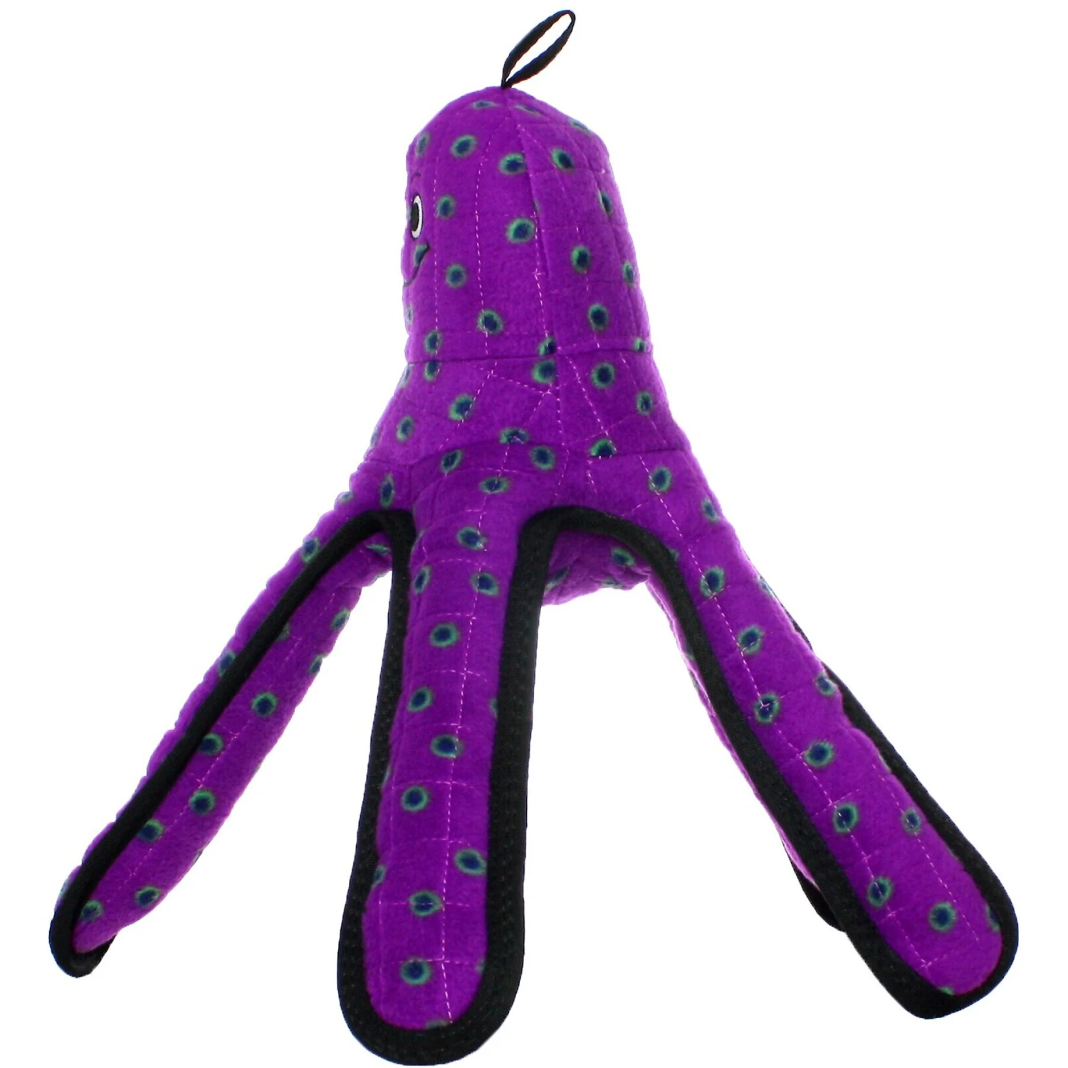 Tuffy's Ocean Creatures Purple Pete Squeaky Plush Dog Toy 4 Tuffy's Ocean Creatures Purple Pete Squeaky Plush Dog Toy - Image 2