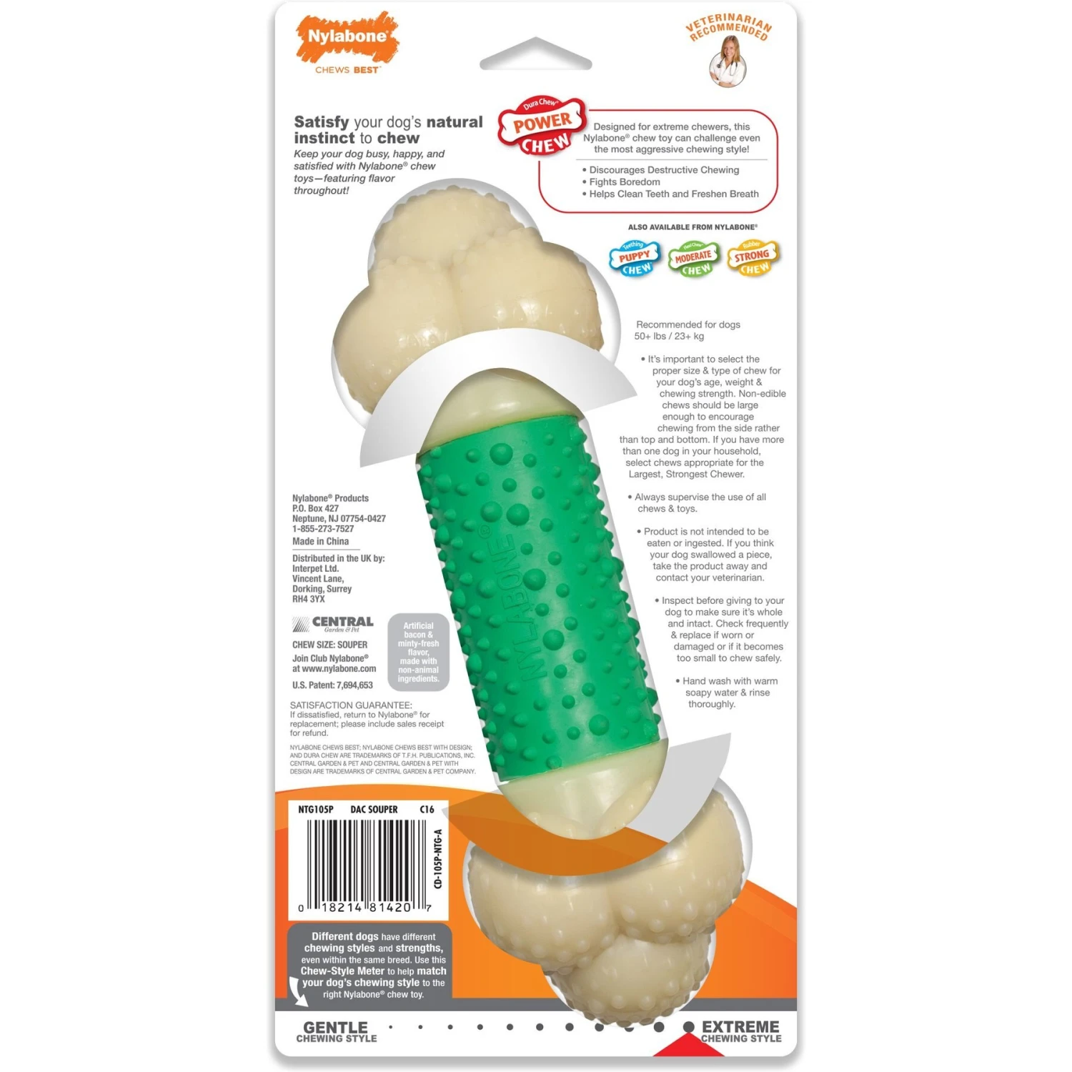 Nylabone Double Action Power Chew Durable Dog Toy 9 Nylabone Double Action Power Chew Durable Dog Toy - Image 7