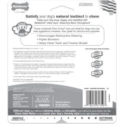 Nylabone FlexiChew Moderate Dog Chew Toys Triple Pack Variety -Pet Dog Toys 59243 PT8. AC SS1800 V1685650793