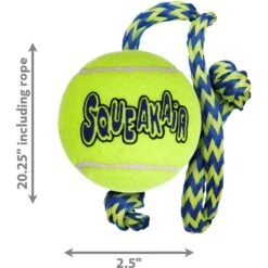KONG AirDog Squeakair Ball With Rope Dog Toy -Pet Dog Toys 59298 PT1. AC SS1800 V1605346009