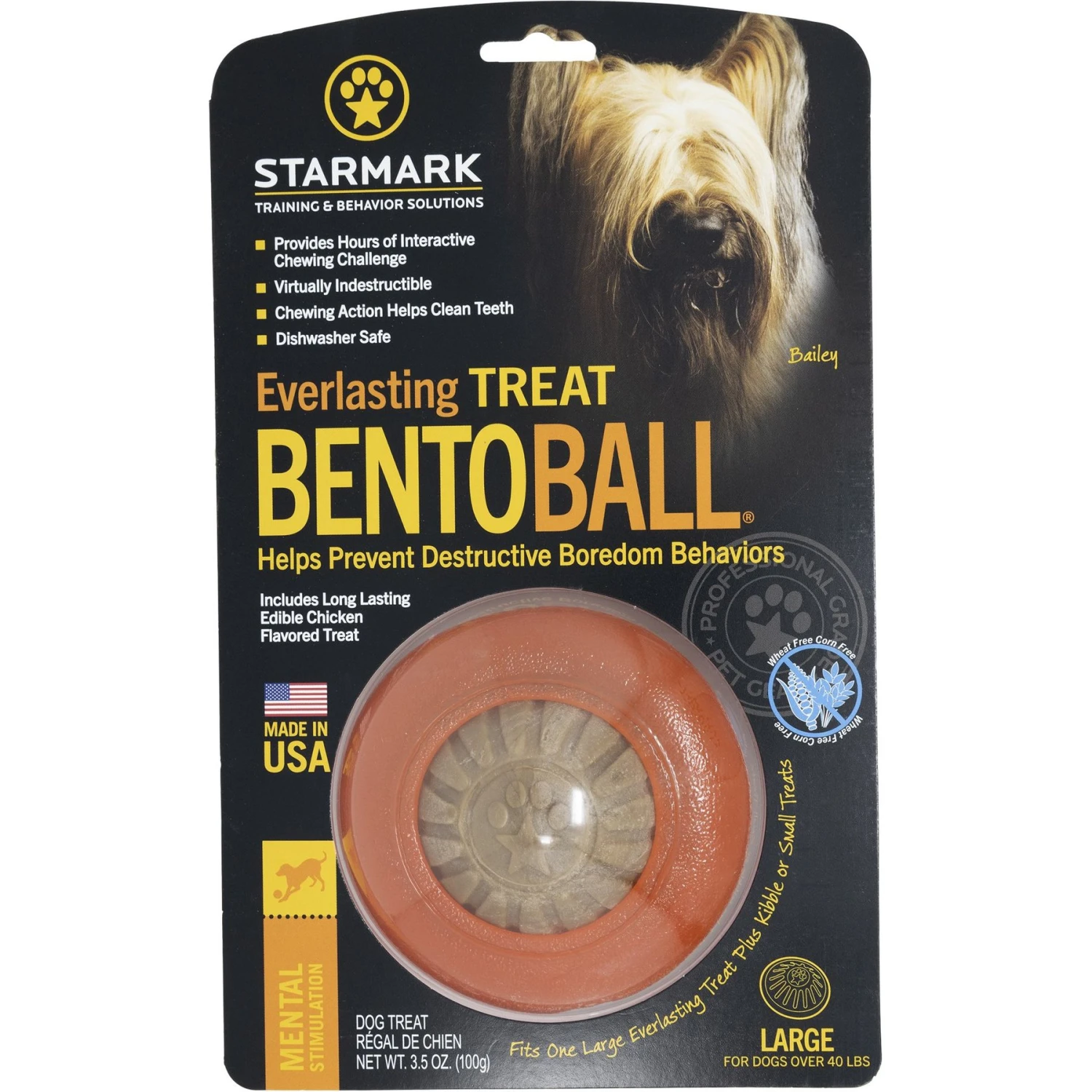 Starmark Everlasting Treat Bento Ball Tough Dog Chew Toy 3 Starmark Everlasting Treat Bento Ball Tough Dog Chew Toy