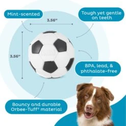 Planet Dog Orbee-Tuff Sport Soccer Ball Tough Dog Chew Toy -Pet Dog Toys 62290 PT2. AC SS1800 V1646769681
