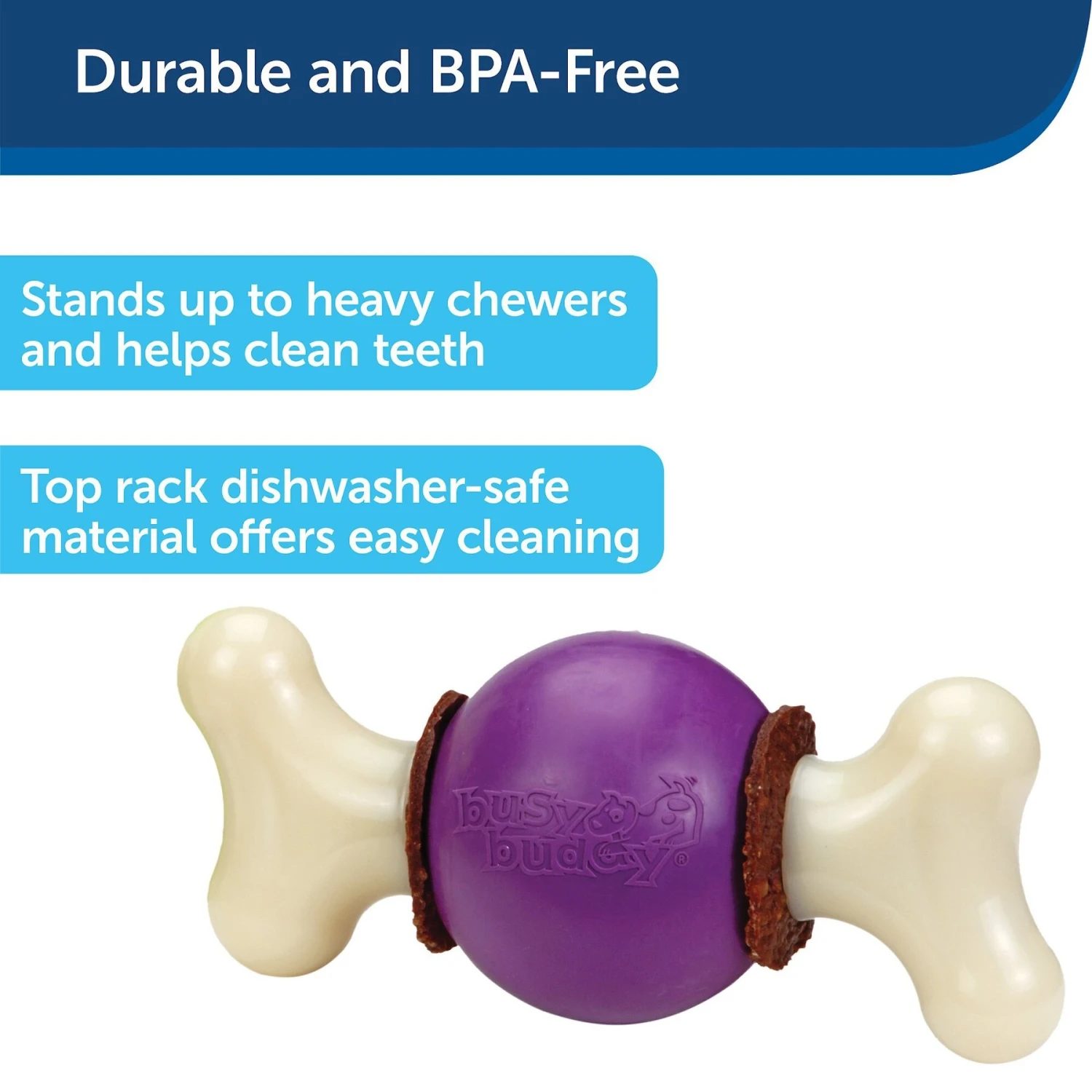 PetSafe Busy Buddy Bouncy Bone Treat Dispenser Tough Dog Chew Toy 5 PetSafe Busy Buddy Bouncy Bone Treat Dispenser Tough Dog Chew Toy - Image 3