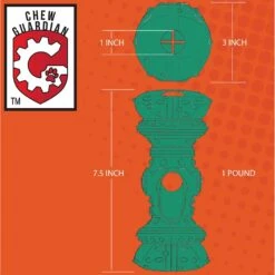 Himalayan Pet Supply Jughead Slim Chew Guardian Chew Smarter Chew Longer Dog Toy, Green, Medium -Pet Dog Toys 641062 PT3. AC SS1800 V1665607762