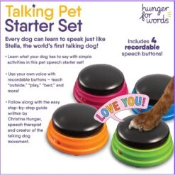 Hunger For Words Talking Pet Starter Set Dog Toy -Pet Dog Toys 646878 PT4. AC SS1800 V1671743220