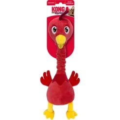 KONG Shakers Bobz Rooster Dog Toy, Coral, Medium -Pet Dog Toys 666470 PT2. AC SS1800 V1666385783