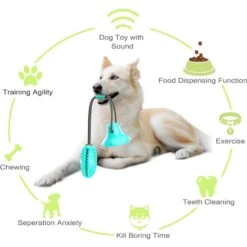 Pet Life 'Grip N' Play' Treat Dispensing Football Shaped Suction Cup Dog Toy -Pet Dog Toys 667454 PT3. AC SS1800 V1665606372